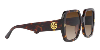 Tory Burch TY 7191U women Brown Geometric Sunglasses