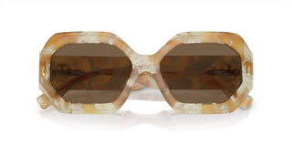 Tory Burch TY 7192U women Brown Geometric Sunglasses