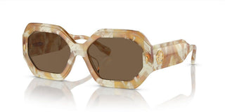 Tory Burch TY 7192U women Brown Geometric Sunglasses