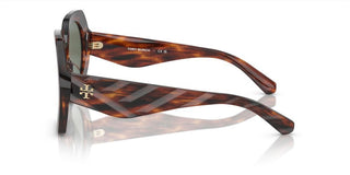 Tory Burch TY 7195U women Brown Geometric Sunglasses