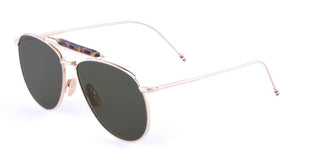 Thom Browne UES015A-G0001 unisex Gold Pilot Sunglasses