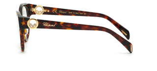 Chopard VCH350S women Havana Round Eyeglasses