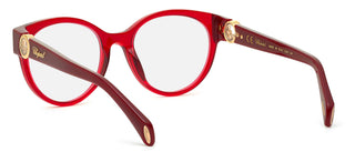 Chopard VCH350S women Red Round Eyeglasses