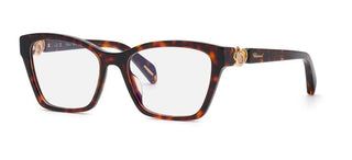 Chopard VCH355S unisex Havana Geometric Eyeglasses