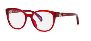 Chopard VCH356S unisex Red Geometric Eyeglasses