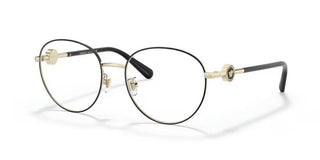 Versace VE 1273D women Black Oval Eyeglasses