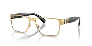 Versace VE 1274 men Gold Squared Eyeglasses