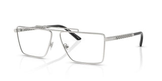 Versace VE 1295 men Silver Rectangle Eyeglasses