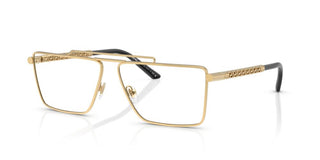 Versace VE 1295 men Gold Rectangle Eyeglasses