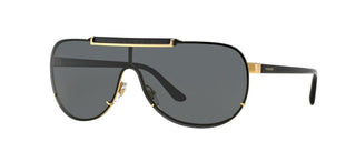 Versace VE 2140 unisex Gold Shield Sunglasses