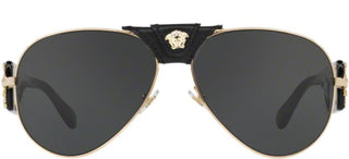 Versace VE 2150Q men Black Pilot Sunglasses