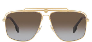 Versace VE 2242 men Gold Pilot Sunglasses