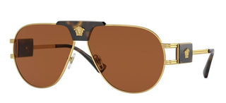 Versace VE 2252 men Gold Squared Sunglasses