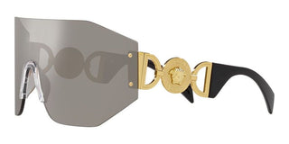 Versace VE 2258 unisex Gold Shield Sunglasses