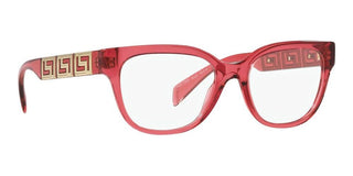 Versace VE 3338 women Red Squared Eyeglasses