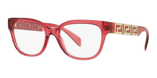 Versace VE 3338 women Red Squared Eyeglasses