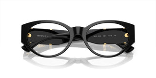 Versace VE 3345 women Black Geometric Eyeglasses