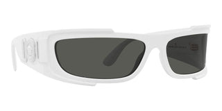 Versace VE 4446 men White Visor Sunglasses