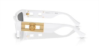 Versace VE 4459 unisex White Geometric Sunglasses