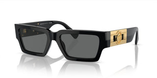 Versace VE 4459 unisex Black Geometric Sunglasses