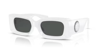 Versace VE 4474U women White Rectangle Sunglasses