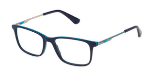 Police VK140 JR unisex Blue Geometric Eyeglasses