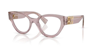 Miu Miu Vmu 01vv Women Pink Cat Eye Eyeglasses