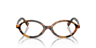 Miu Miu VMU 01XV women Havana Geometric Eyeglasses