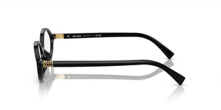 Miu Miu VMU 01XV women Black Geometric Eyeglasses