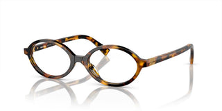 Miu Miu VMU 01XV women Havana Geometric Eyeglasses