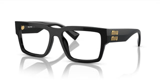 Miu Miu VMU 02XV women Black Geometric Eyeglasses