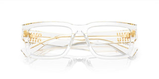 Miu Miu VMU 02XV women Transparent Geometric Eyeglasses