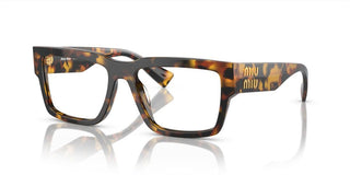 Miu Miu VMU 02XV women Brown Geometric Eyeglasses