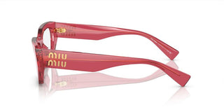 Miu Miu VMU 03XV women Red Geometric Eyeglasses