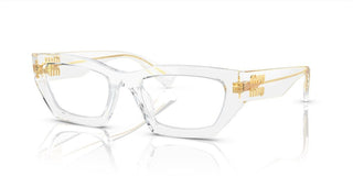 Miu Miu VMU 03XV women Transparent Geometric Eyeglasses