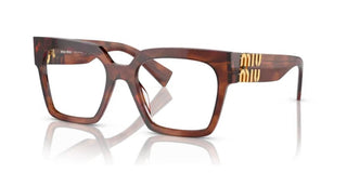 Miu Miu VMU 04UV women Havana Squared Eyeglasses