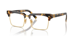 Miu Miu VMU 11XV women Havana Squared Eyeglasses