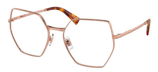 Miu Miu VMU 50VV women Rose gold Geometric Eyeglasses