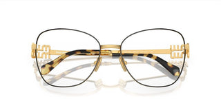 Miu Miu VMU 50XV women Black Geometric Eyeglasses