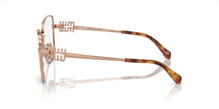 Miu Miu VMU 50XV women Rose gold Geometric Eyeglasses