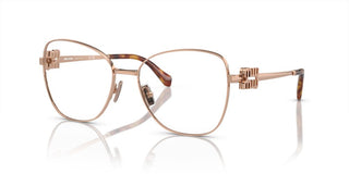 Miu Miu VMU 50XV women Rose gold Geometric Eyeglasses