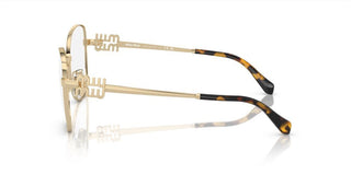 Miu Miu VMU 50XV women Gold Geometric Eyeglasses