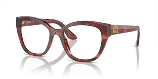 Miu Miu VMU 05XV women Red Squared Eyeglasses