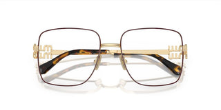 Miu Miu VMU 51XV women Gold Squared Eyeglasses