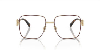 Miu Miu VMU 51XV women Gold Squared Eyeglasses