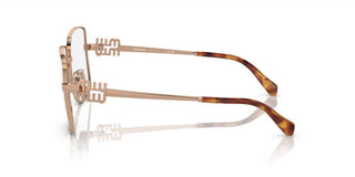 Miu Miu VMU 51XV women Rose gold Squared Eyeglasses