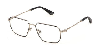 Police VPLN23 unisex Silver Squared Eyeglasses