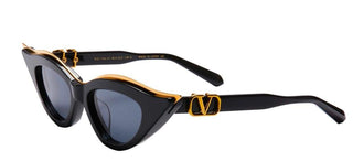 Valentino V - GOLDCUT - II women Black Cat Eye Sunglasses