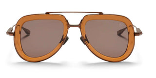 Valentino V - LSTORY unisex Brown Pilot Sunglasses