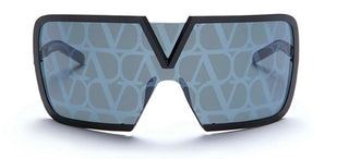 Valentino V - ROMASK unisex Black Shield Sunglasses